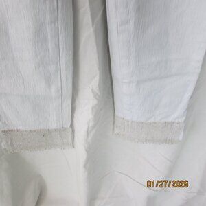 DG2 white beaded Hem Jean